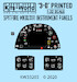 Instrument Panels Spitfire MKIX/MKXVI (Revell/Tamiya) KW3D1321003