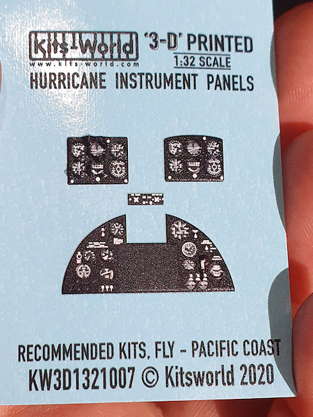 Instrument Panels Hawker Hurricane (Fly, Pacific Coast)  KW3D1321007