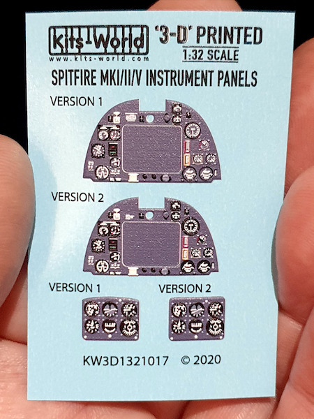 Spitfire MKI/II/V Cockpit Instrumentation (2 versions)  KW3D1321017