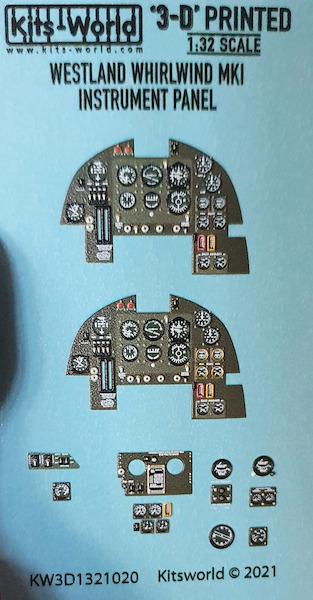 Westland Whirlwind MKI  Cockpit Instrumentation (Special Hobby)  KW3D1321020