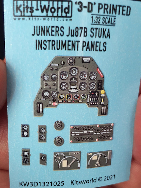 Junkers Ju87B Stuka Cockpit Instrumentation (Revell, Trumpeter)  KW3D1321025