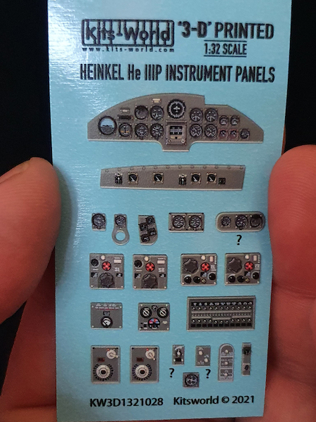Heinkel HeIIIP Cockpit Instrumentation (Revell)  KW3D1321028