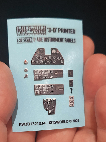 Curtiss P40E Instrument Panel  KW3D1321034