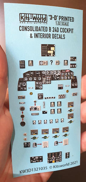 Consolidated B24D Liberator Full interior instrumentation (Hobby Boss)  KW3D1321035