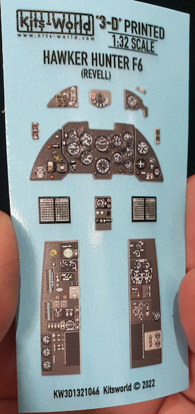 Hawker Hunter F MK6 Instrument Panels (Revell) KW3D1321046