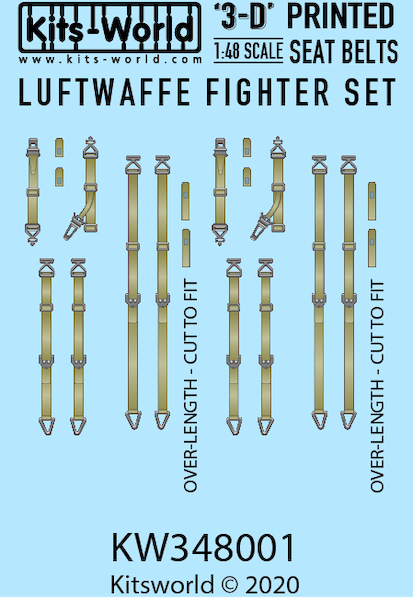 Seat belts Luftwaffe Fighter Set KW3D148001