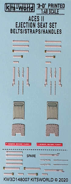 Seat belts, Straps and Ejection Handles Martin Baker ACES II (F15, F16, A10, F117 F22)  KW3D148007