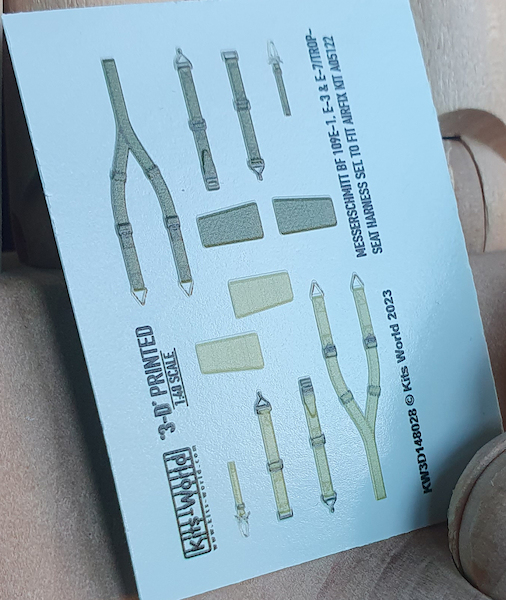Messerschmitt Bf19E-1, E-3 and E-7/Trop Harness Set (Airfix 05122 kit) KW3D148028