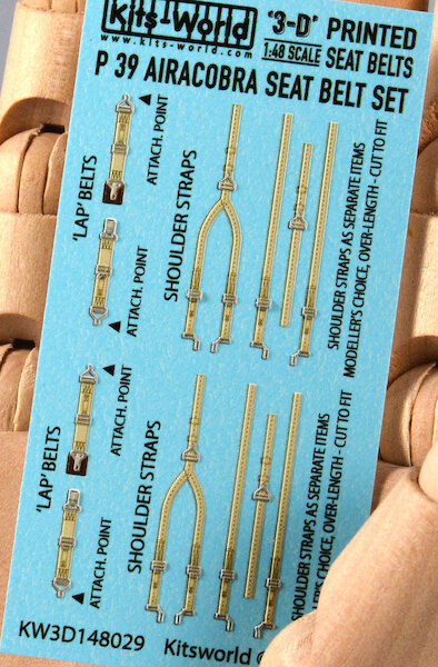 P39Q/N Airacobra Seat belt Set (Eduard & Hasegawa) KW3D148029