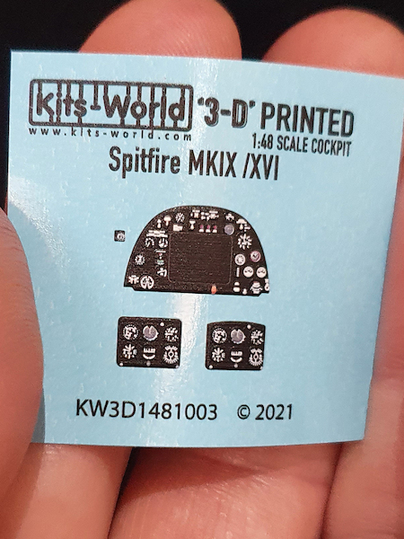 Spitfire MKIX/XVI Cockpit Instrumentation Style II KW3D1481003