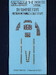De Havilland Vampire F3/F5 Cockpit Panels and seatbelts (Airfix) KW3D1481021
