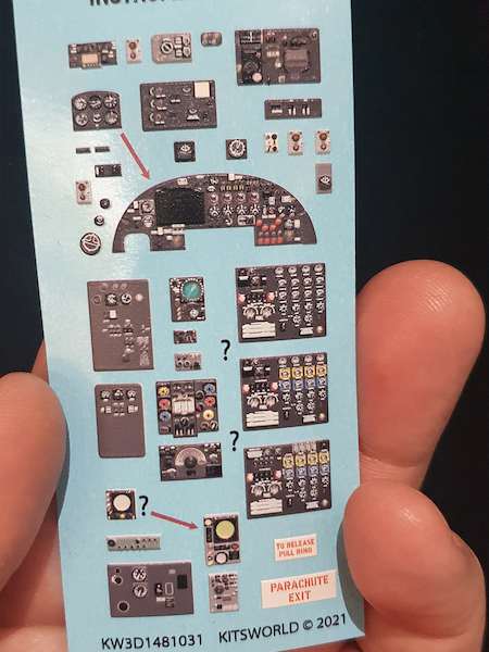 Avro Lancaster MK BI/III Full interior Cockpit Instrumentation (All kits)  KW3D1481031