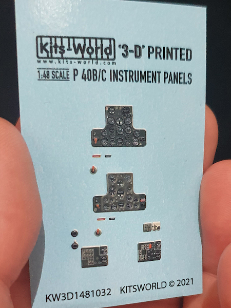 Curtiss P40B/C Warhawk Instrument panel  KW3D1481032