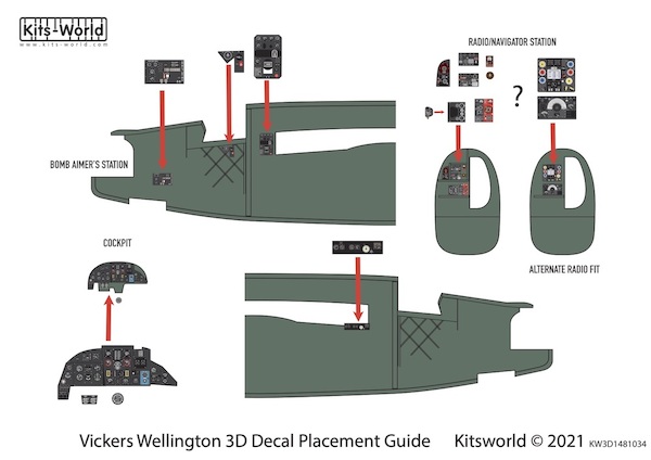 Vickers Wellington B Mk1  Cockpit Instrumentation (Trumpeter)  KW3D1481034