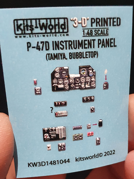 P47D Thunderbolt Instrument panels (Tamiya Bubbletop) KW3D1481044