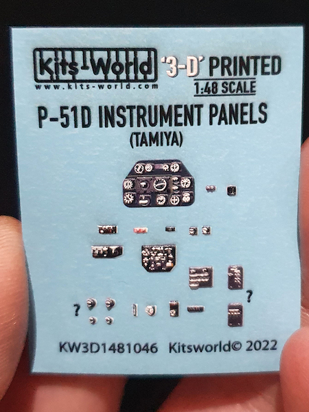 P51D Mustang Instrument panels (Tamiya) KW3D1481046