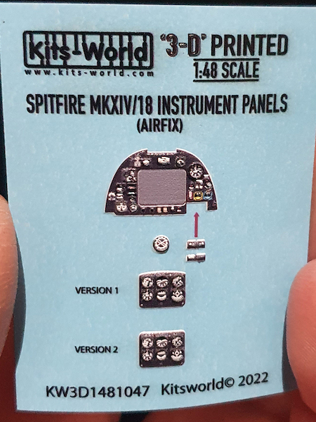 Spitfire MKXIV/18 Instrument panels (Airfix)  KW3D1481047