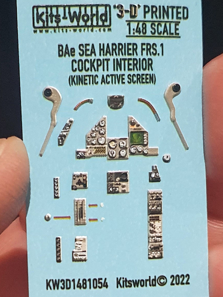 Hawker Siddely Sea Harrier FRS1 Cockpit interior with screen active (Kinetic)  KW3D1481054