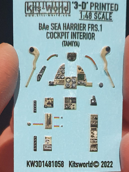 Hawker Siddely Sea Harrier FRS1 Cockpit interior with screen off (Tamiya) KW3D1481058