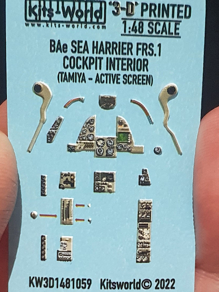 Hawker Siddely Sea Harrier FRS1 Cockpit interior with screen Active (Tamiya) KW3D1481059