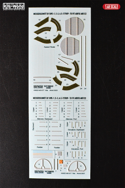 Messerschmitt Bf109E, E-3, E-7, Trop Landing gear interior and airframe details (Airfix kit A05122) KW3D1481077