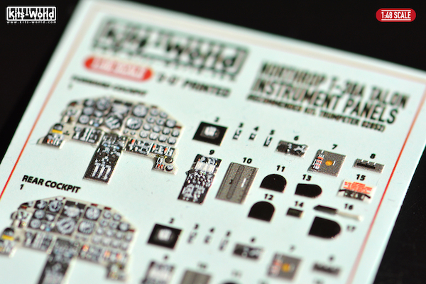 Northrop T38 Talon Cockpit Instrument Panels (Trumpeter)  KW3D1481083