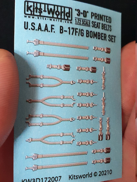 USAAF Bombers Boeing B17/F Flying Fortress Seat Belt set  KW3D172007