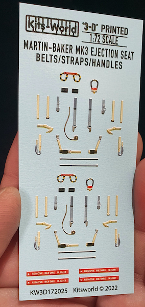 Martin Baker MK3 Ejection seat belts/straps/handles set KW3D172025