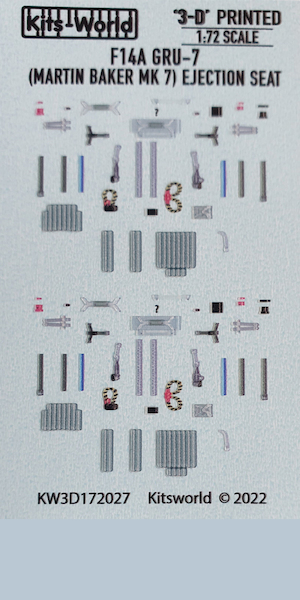 F14A Tomcat GRU7 (Martin Baker MK7) Ejection seat belts/straps/handles set KW3D172027