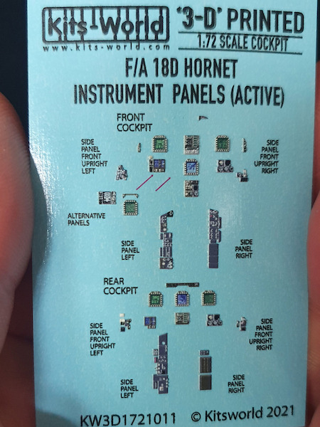McDonnell Douglas F/A18D Hornet Cockpit Instrumentation with Screens Active  KW3D1721011