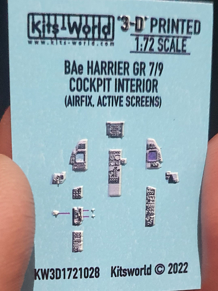 Hawker Harrrier GR7/9 Instrument Panels Active screens (Airfix) KW3D1721028