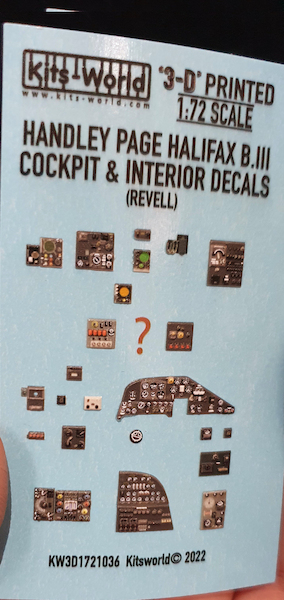 Handley Page Halifax BIII Cockpit and interior Details (Revell)  KW3D1721036
