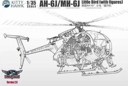 Hughes AH6M/MH6M Little Bird Nightstalkers including figures (RESTOCK) KH50004
