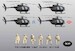 Hughes AH6M/MH6M Little Bird Nightstalkers including figures (RESTOCK) KH50004