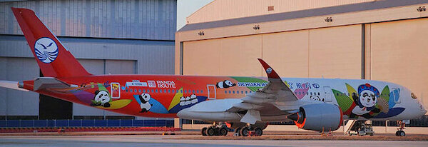 Airbus A350-941 Sichuan Airlines "Panda Route" B-005Q KJ-A359-251
