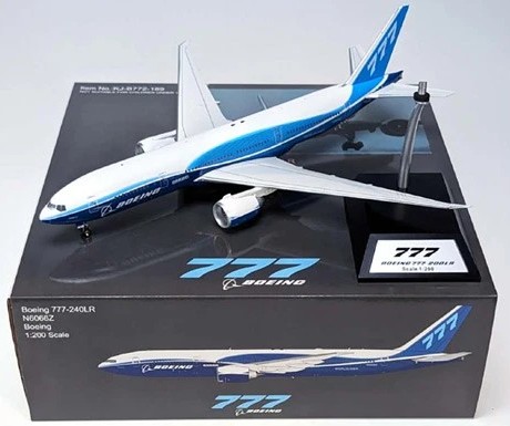 KJ Models KJ-B772-189 Boeing 777-200LR Boeing House Colors N6066Z