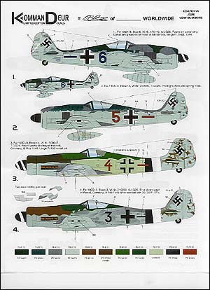 Focke Wulf FW190A8/D-9 (JG26 Low Numbers)  KD4701FW