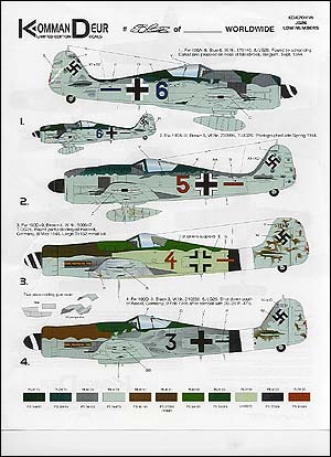 Focke Wulf FW190A8/D-9 (JG26 Low Numbers) KD4701FW