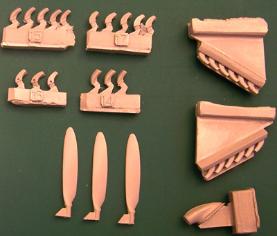 Messerschmitt BF109F-2 Exterior parts (Zvezda)  ZIP48002