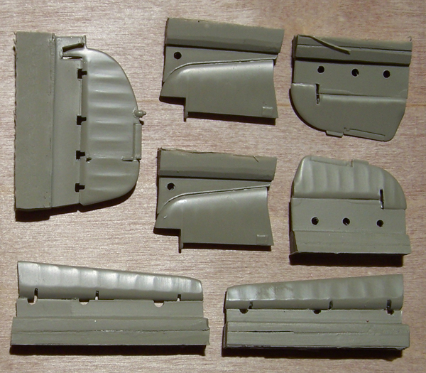 Hawker Hurricane MKI Control surfaces set (Italeri, Hasegawa)  ZIP48011