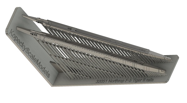 Northrop F5E/F Tiger II Sidewinder Rails (Kitty Hawk) KSM32051