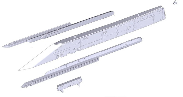 F15C Eagle Pylons and rails  - Early (Great Wall Hobby)  KSM48010