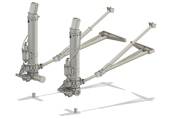 Boeing B-17 landing gear (unloaded) (Hong Kong Models) KSM48036