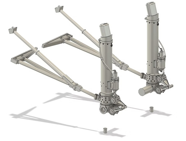 Boeing B-17 landing gear (loaded) (Hong Kong Models) KSM48037