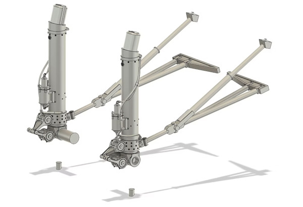 Boeing B-17 landing gear (unloaded) (Revell/Monogram) KSM48038