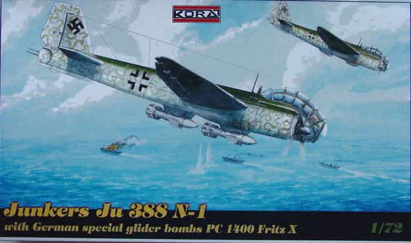 Junkers Ju388N-1 with with special glider bombs PC 1400 Fritz  72102