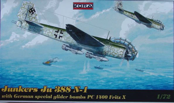 Junkers Ju388N-1 with with special glider bombs PC 1400 Fritz 72102