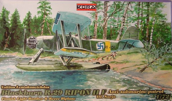 Blackburn Ripon 3e Sarja Anti submarine patrol Finnish light bomber 72130