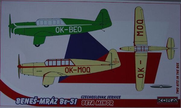 Benes-Mraz Be51 Beta Minor (Czech civil pre-war) 2 kits included  72165