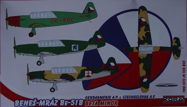 Benes-Mraz Be51B Beta Minor (Czech AF and Police) 2 kits included  72166